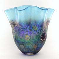 Ultra-Blue Calypso Fan Vase