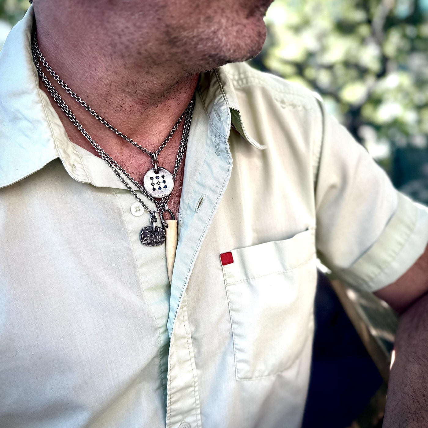 Black Diamond Grid Pendant