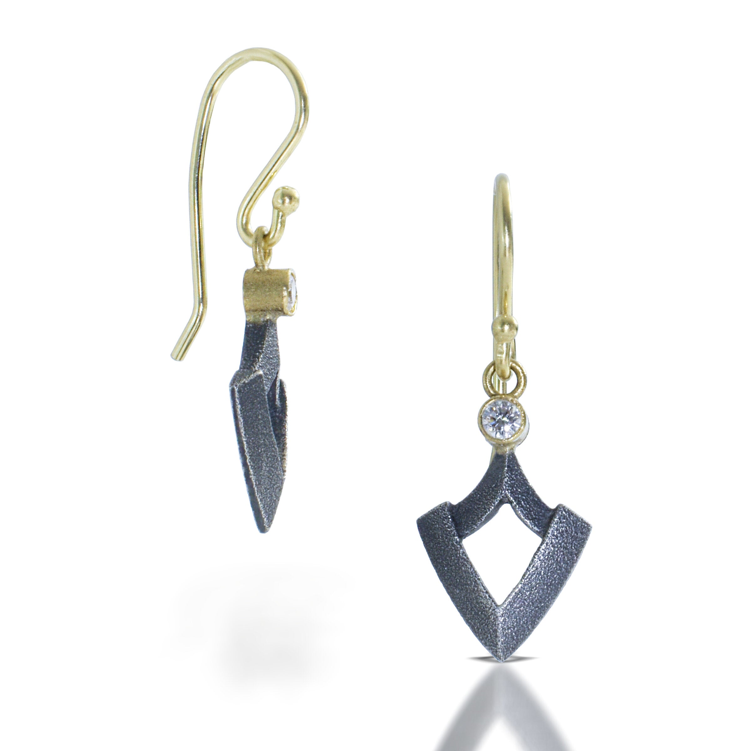 Small Warrior Drop Earrings