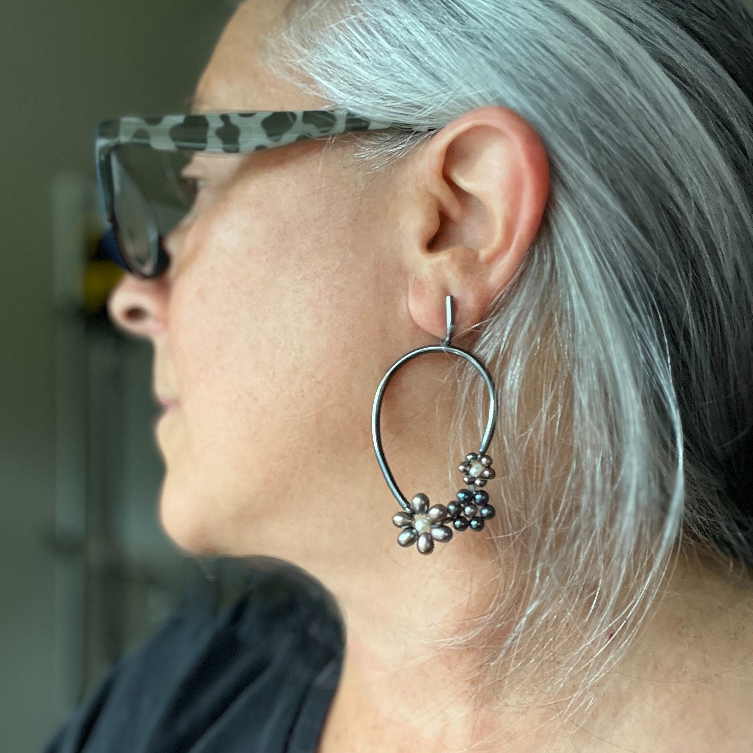 Flower Basket Earrings