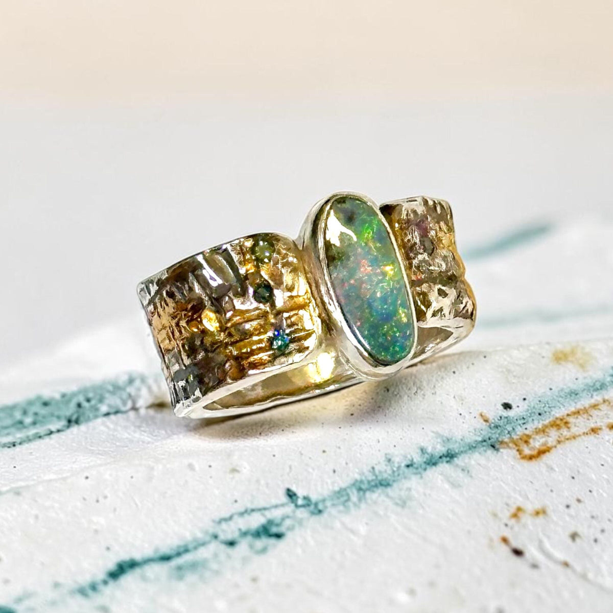 Mermaid Secret Treasure Statement Ring
