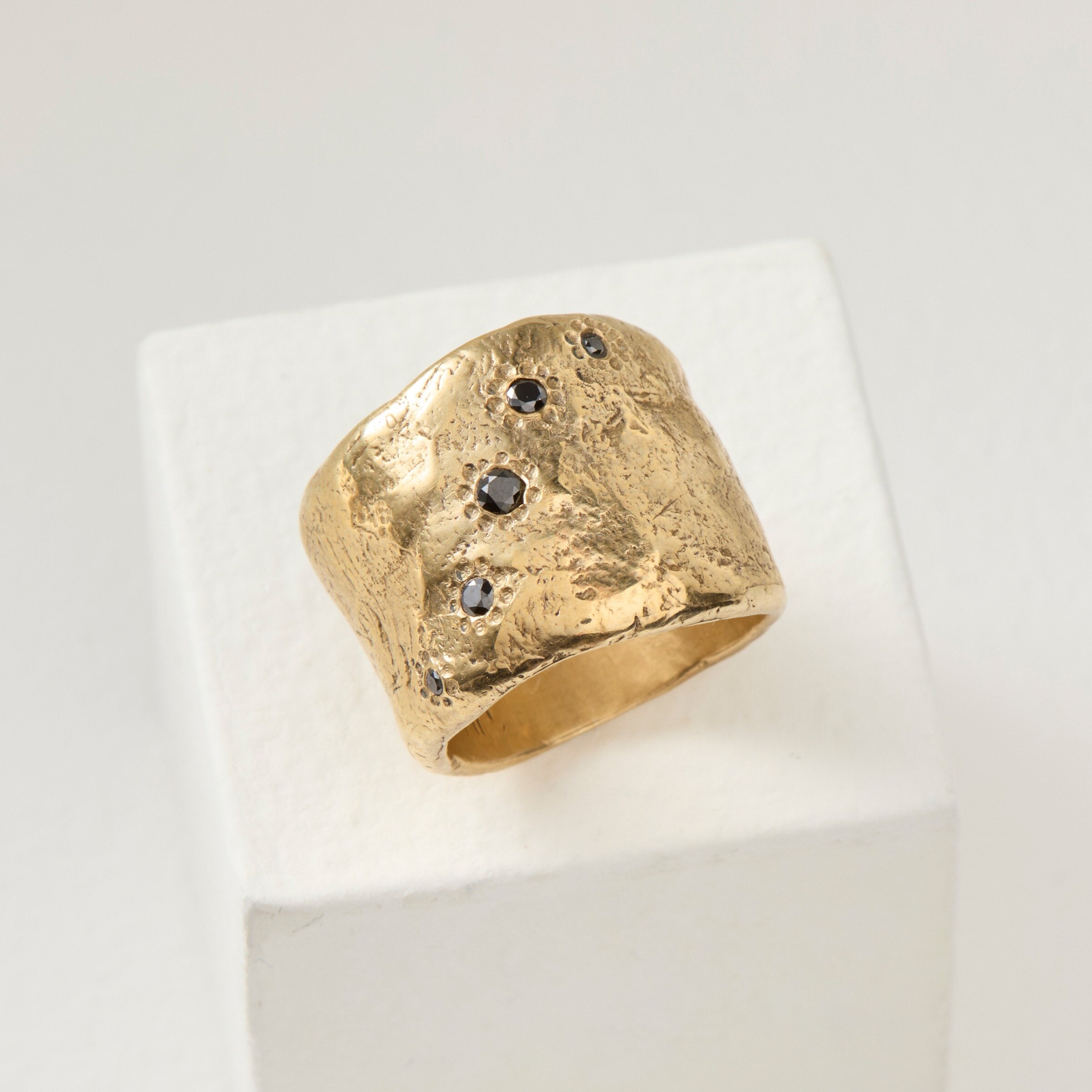 Bronze Five-Diamond Ring