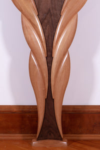 Walnut and Bubinga Wings Hall Table