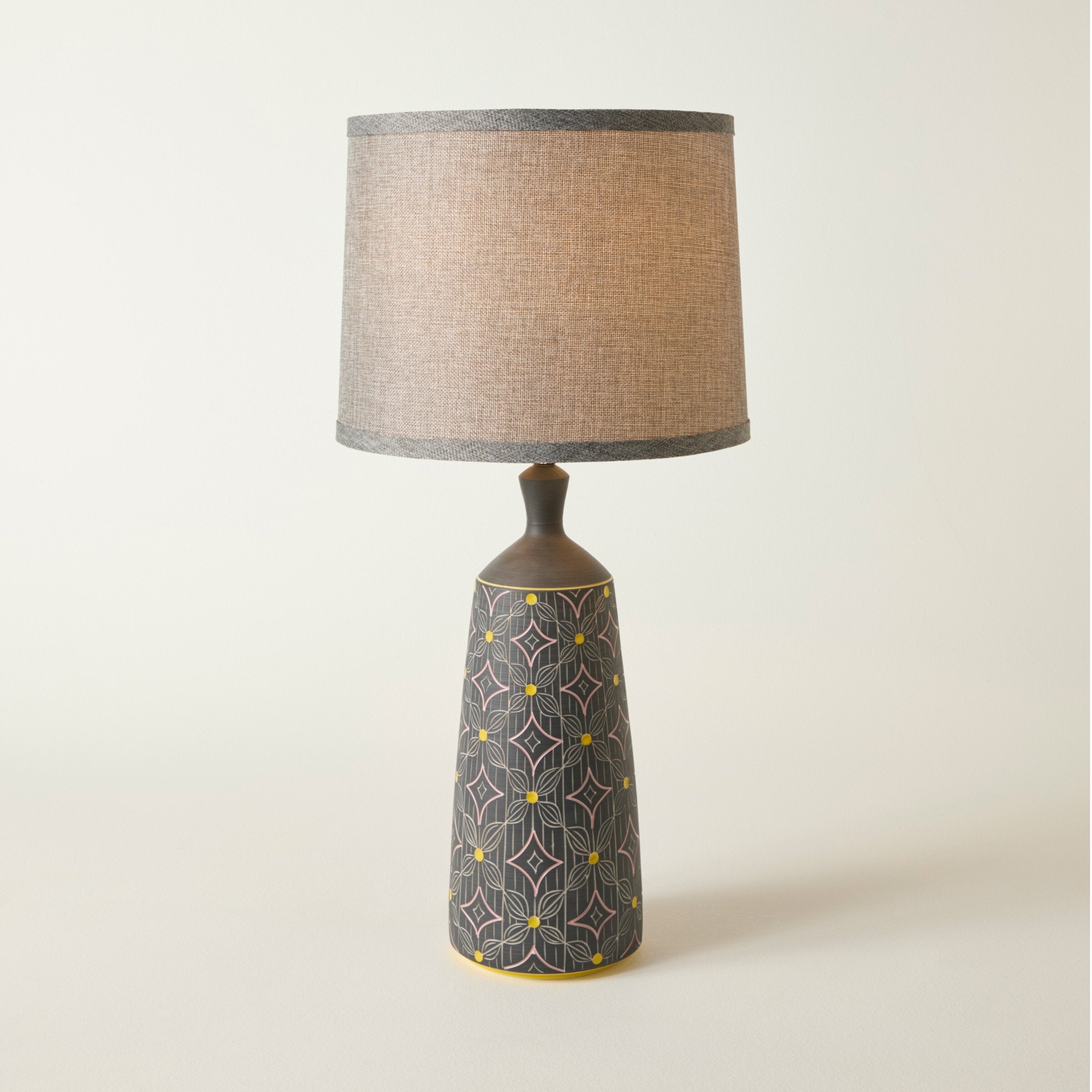 Midnight Flower Porcelain Table Lamp
