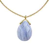 Blue Lace Agate Pendant