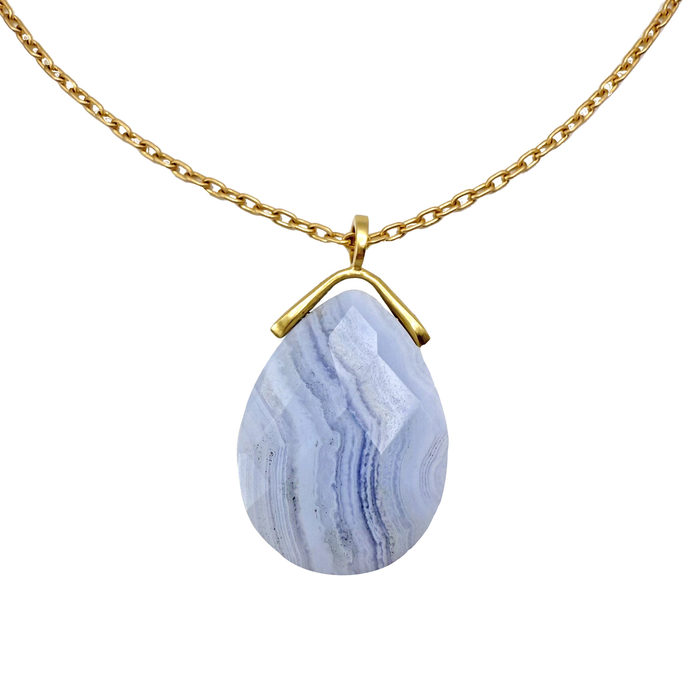 Blue Lace Agate Pendant