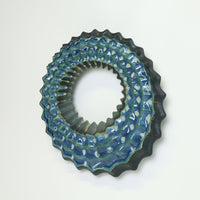 Echo Wall Sculpture in Lime Moondust