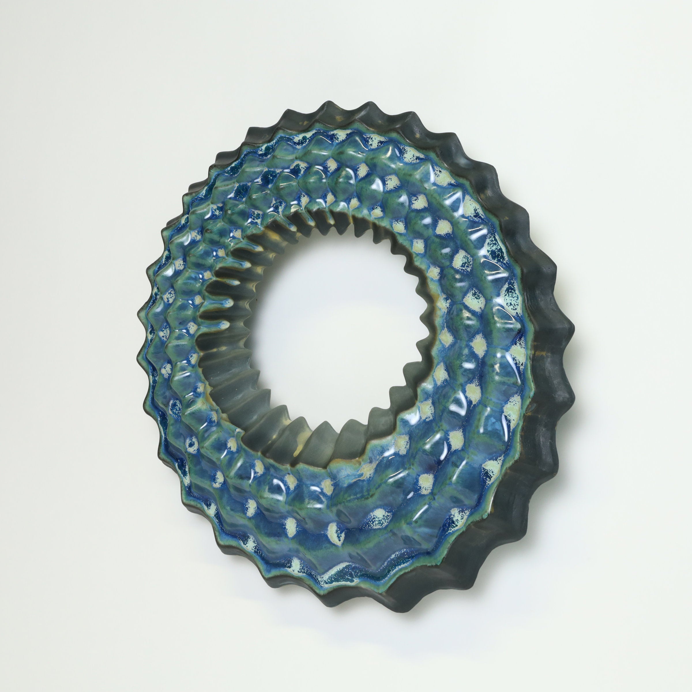 Echo Wall Sculpture in Lime Moondust