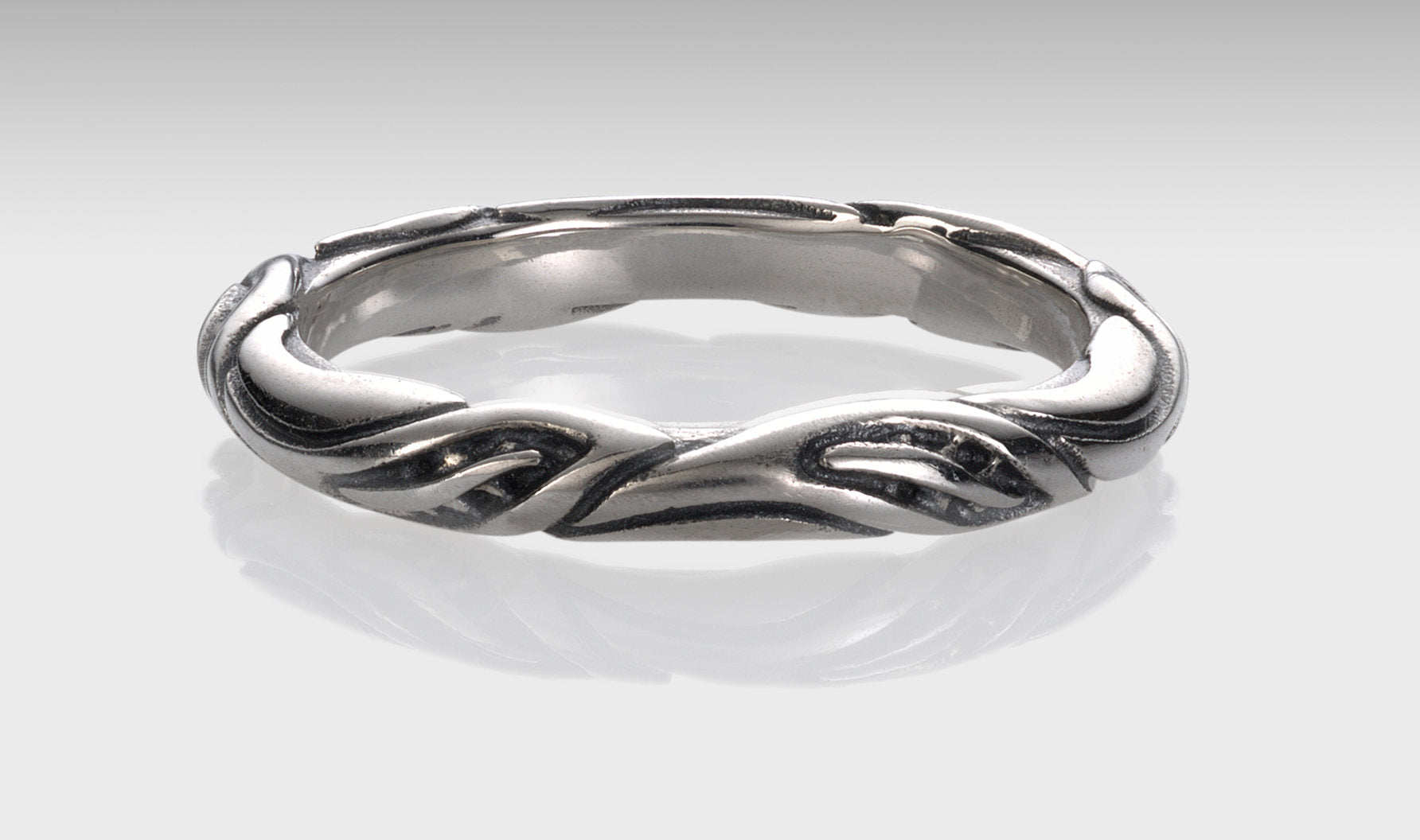 Bright Platinum-enhanced Silver