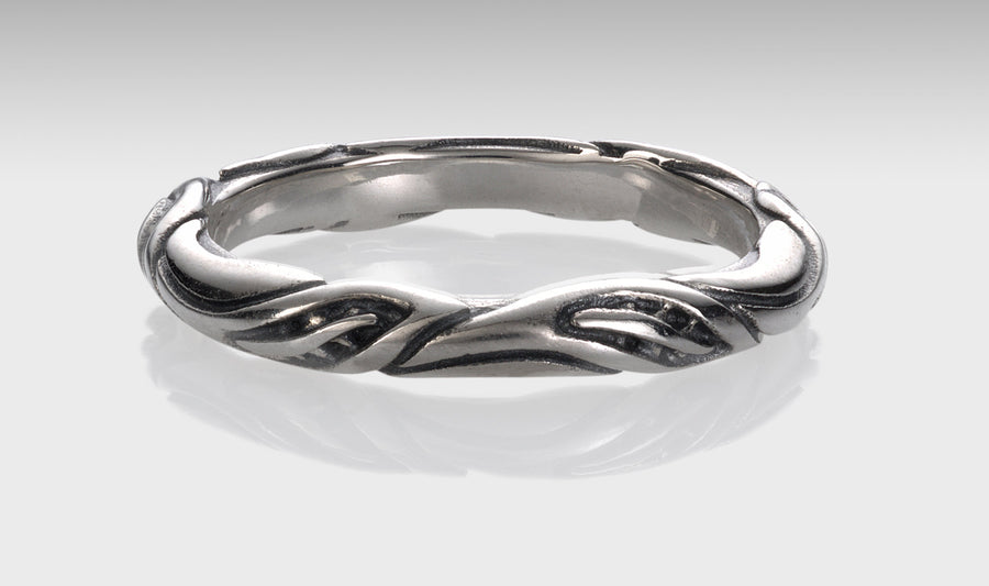 Bright Platinum-enhanced Silver