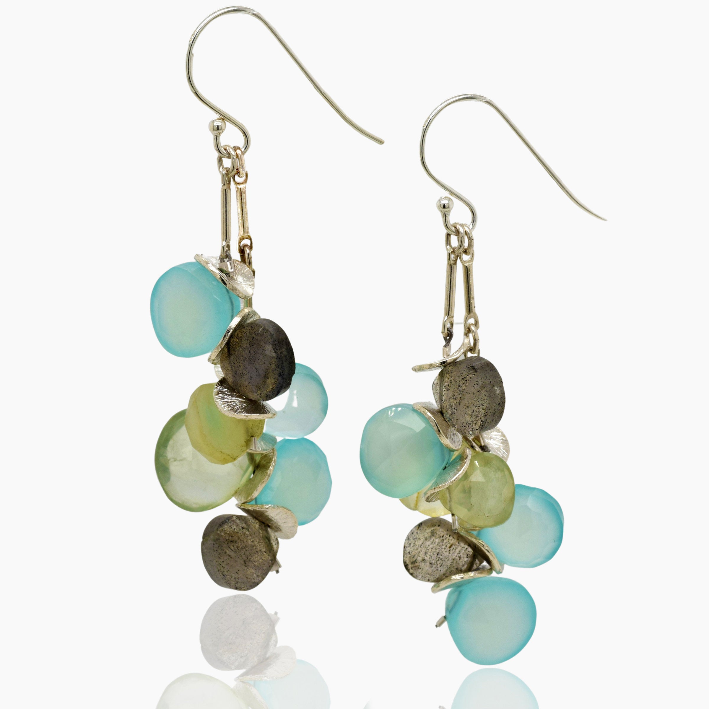 Signature Watercolor Silver Earrings
