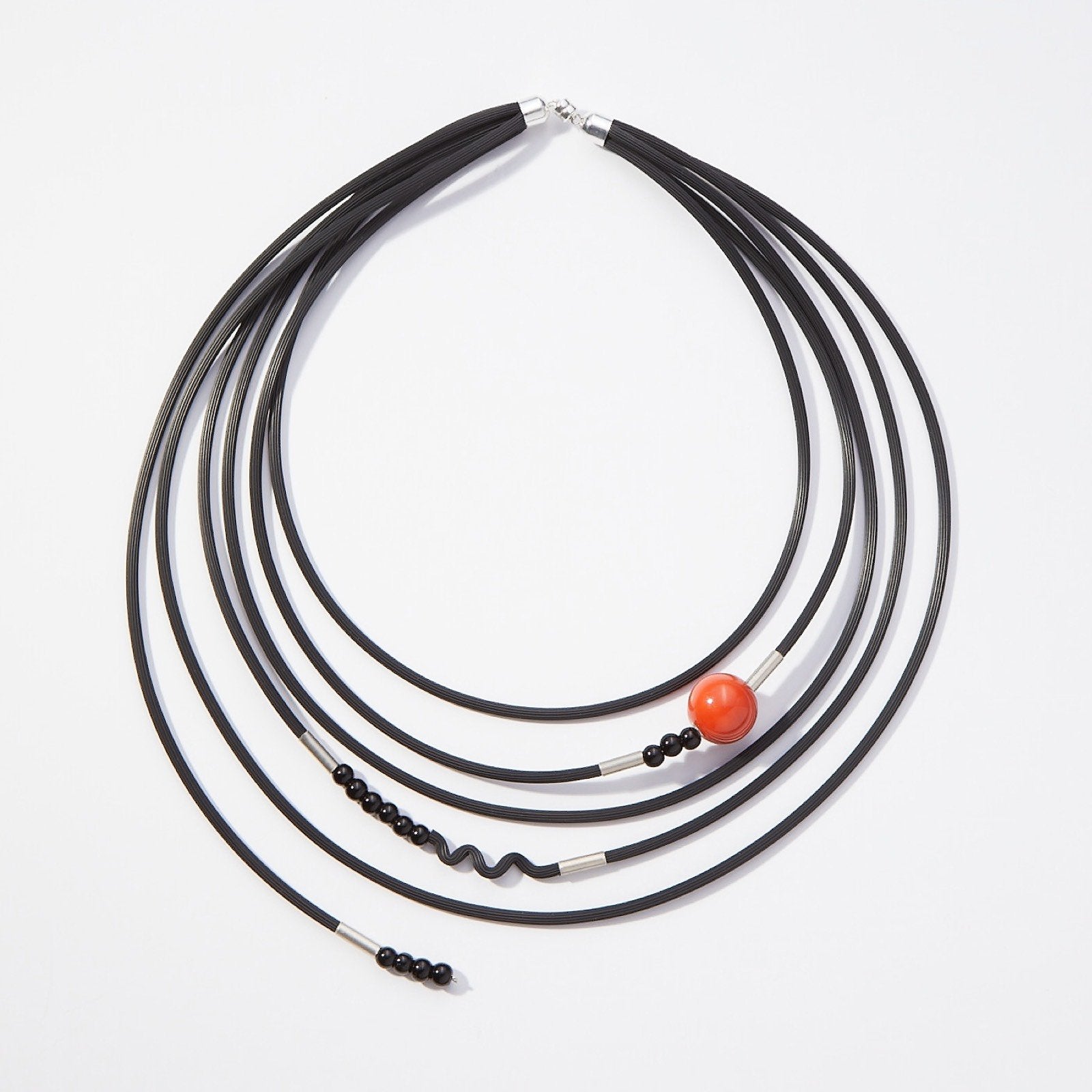 Playful Persimmon Necklace