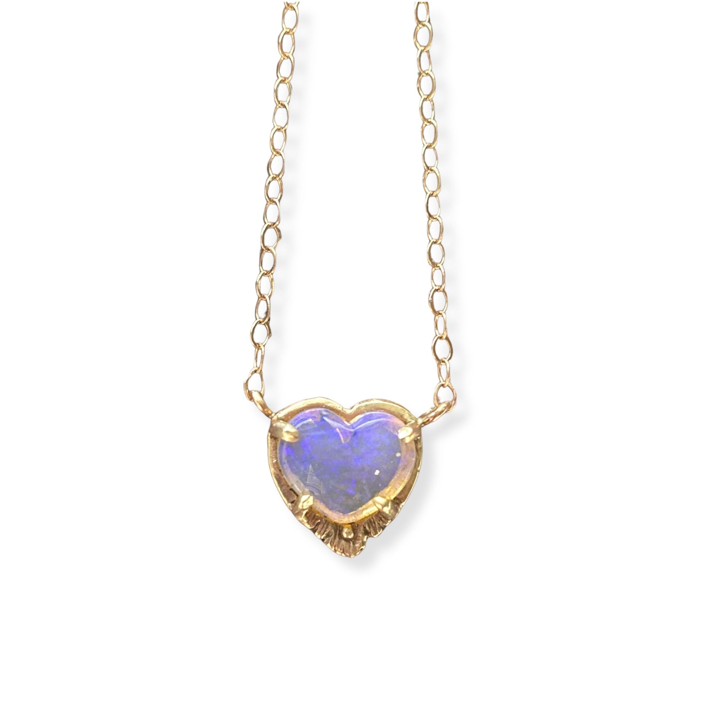 Radiant Heart Opal Necklace