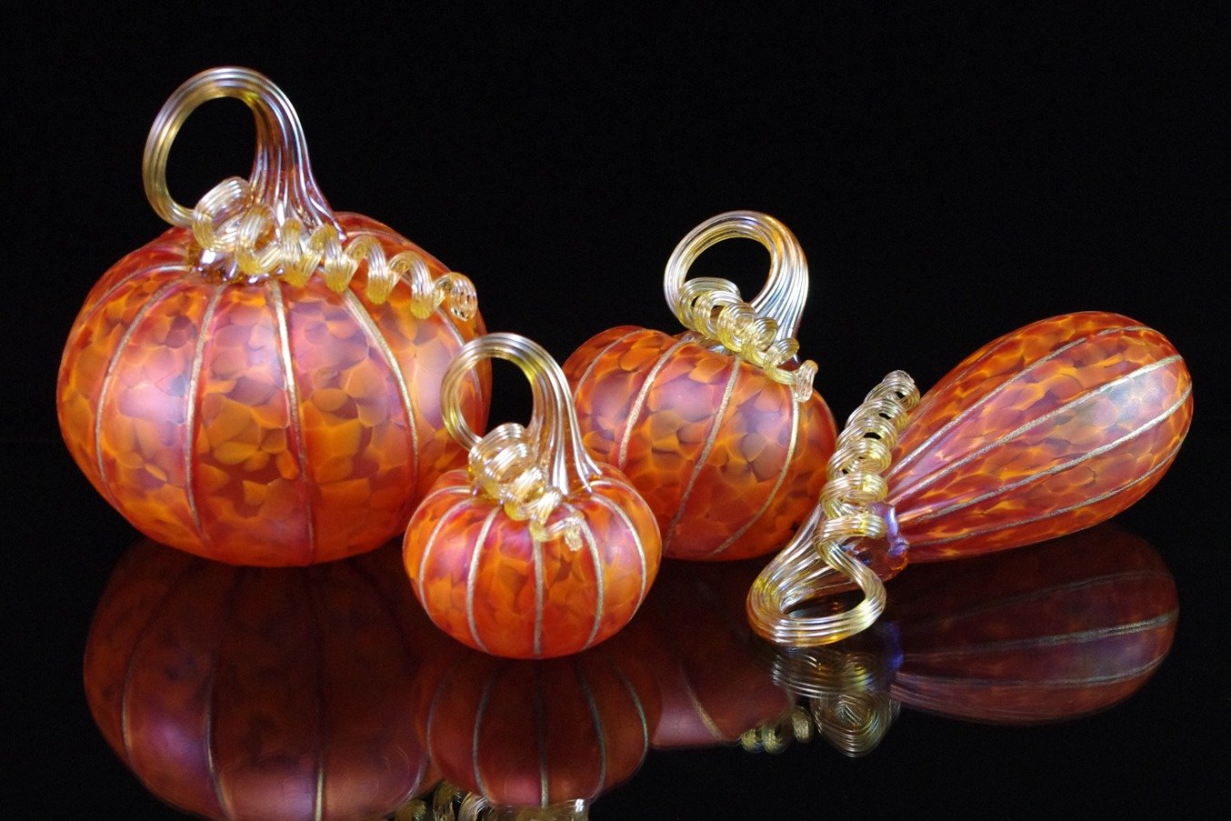 4 Piece Tangelo Pumpkin Set
