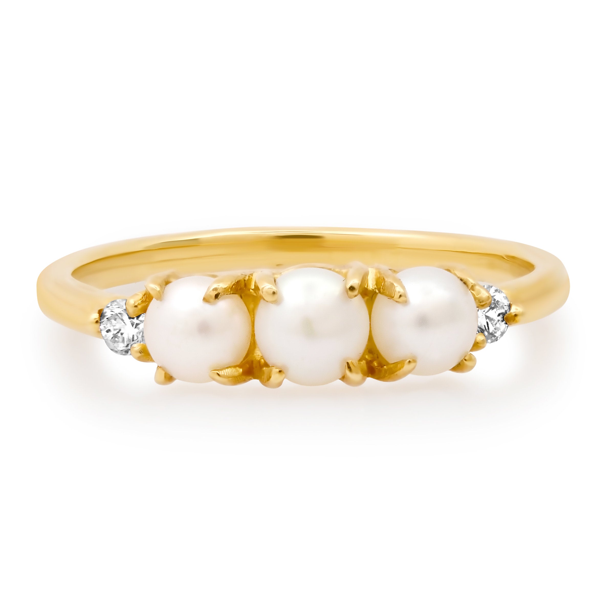 Hailey Pearl and Diamond Ring