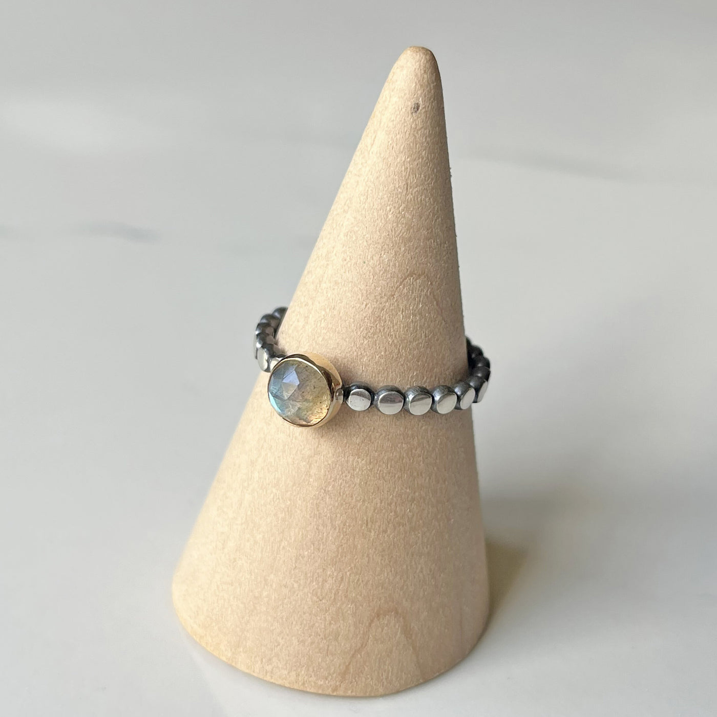 Gemstone Solitaire Ring in Labradorite