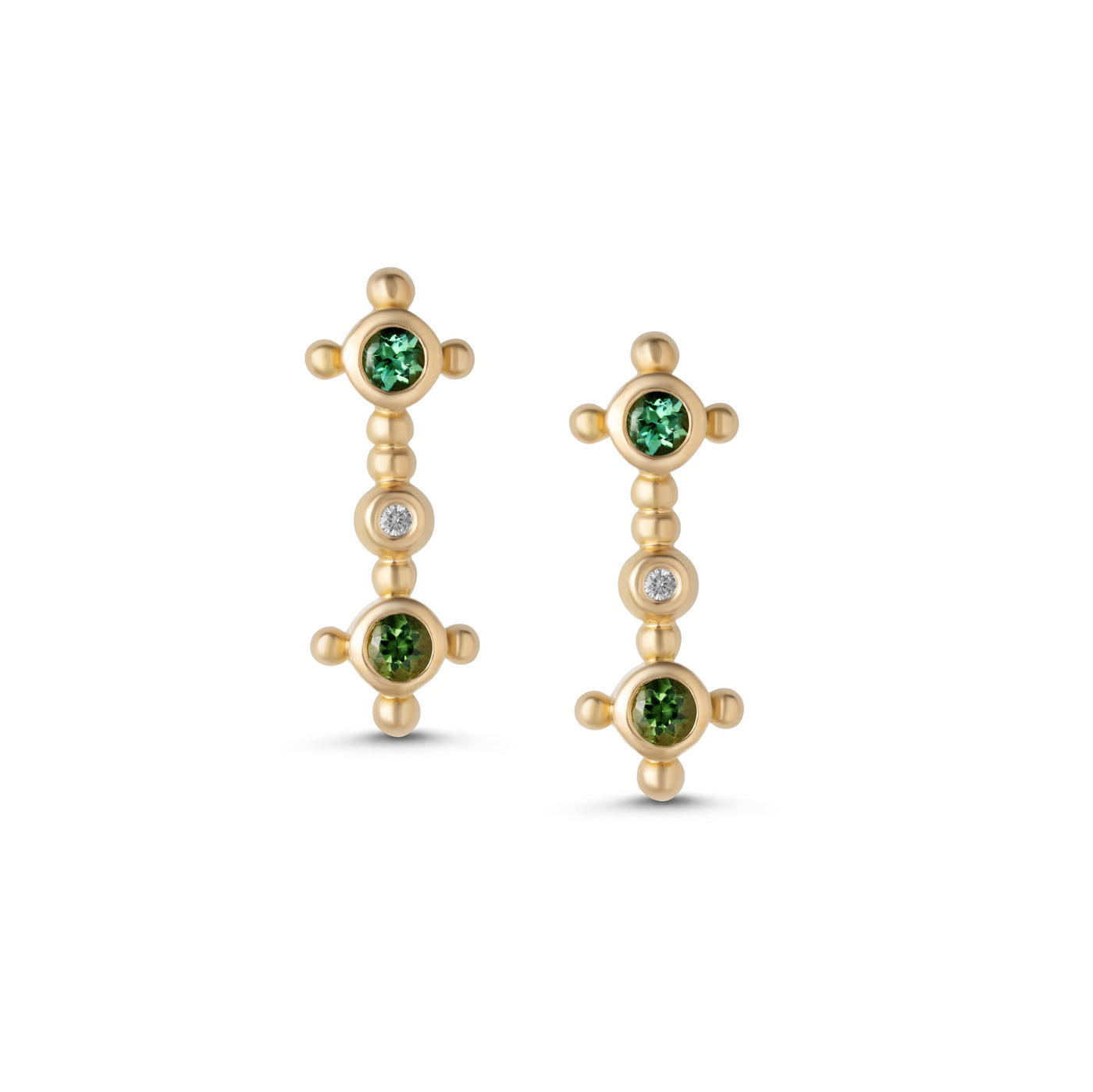 Scepter Cardinal Long Stud Earrings