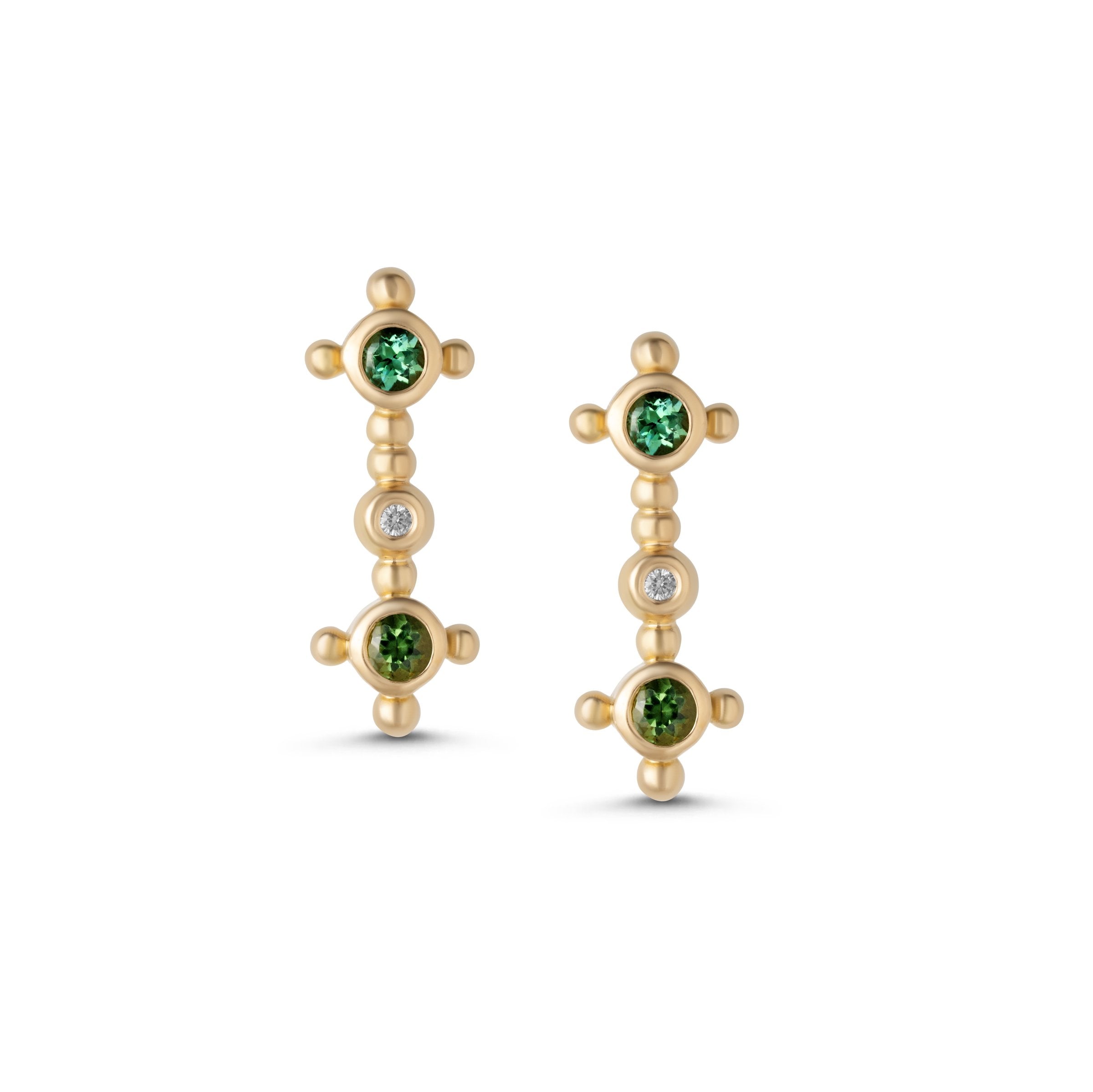 Scepter Cardinal Long Stud Earrings