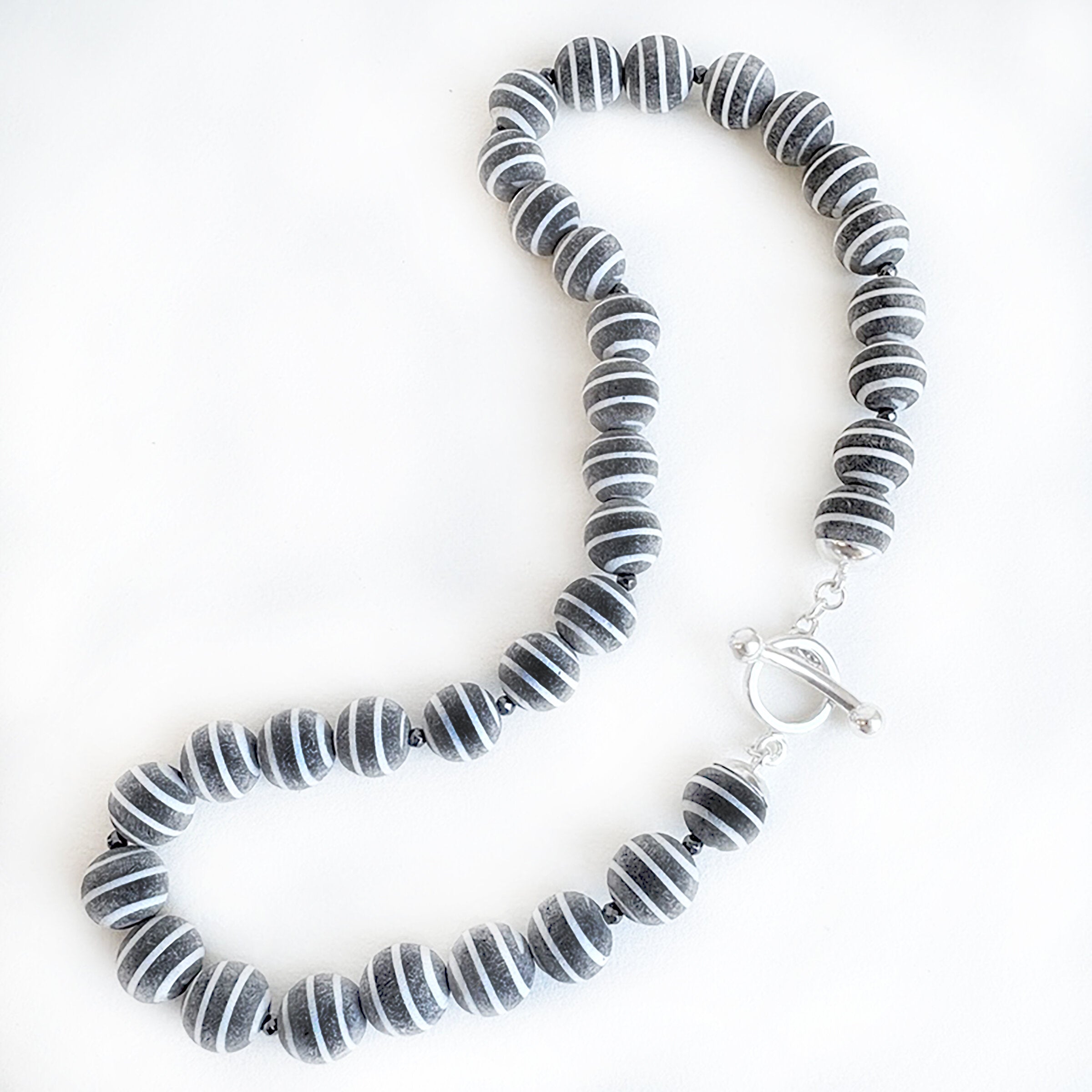 Buffalo Horn & Hematite Necklace