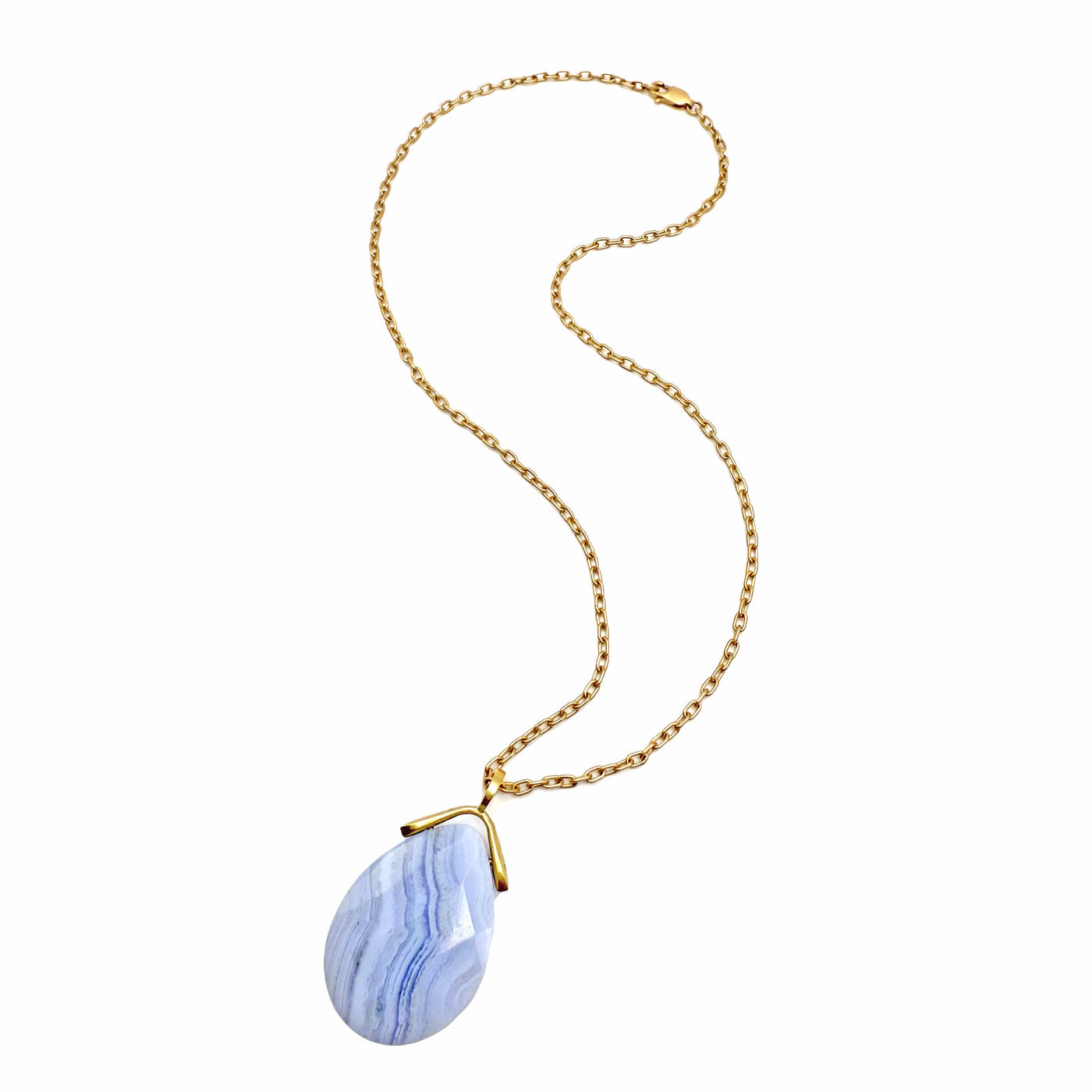 Blue Lace Agate Pendant