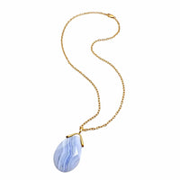 Blue Lace Agate Pendant
