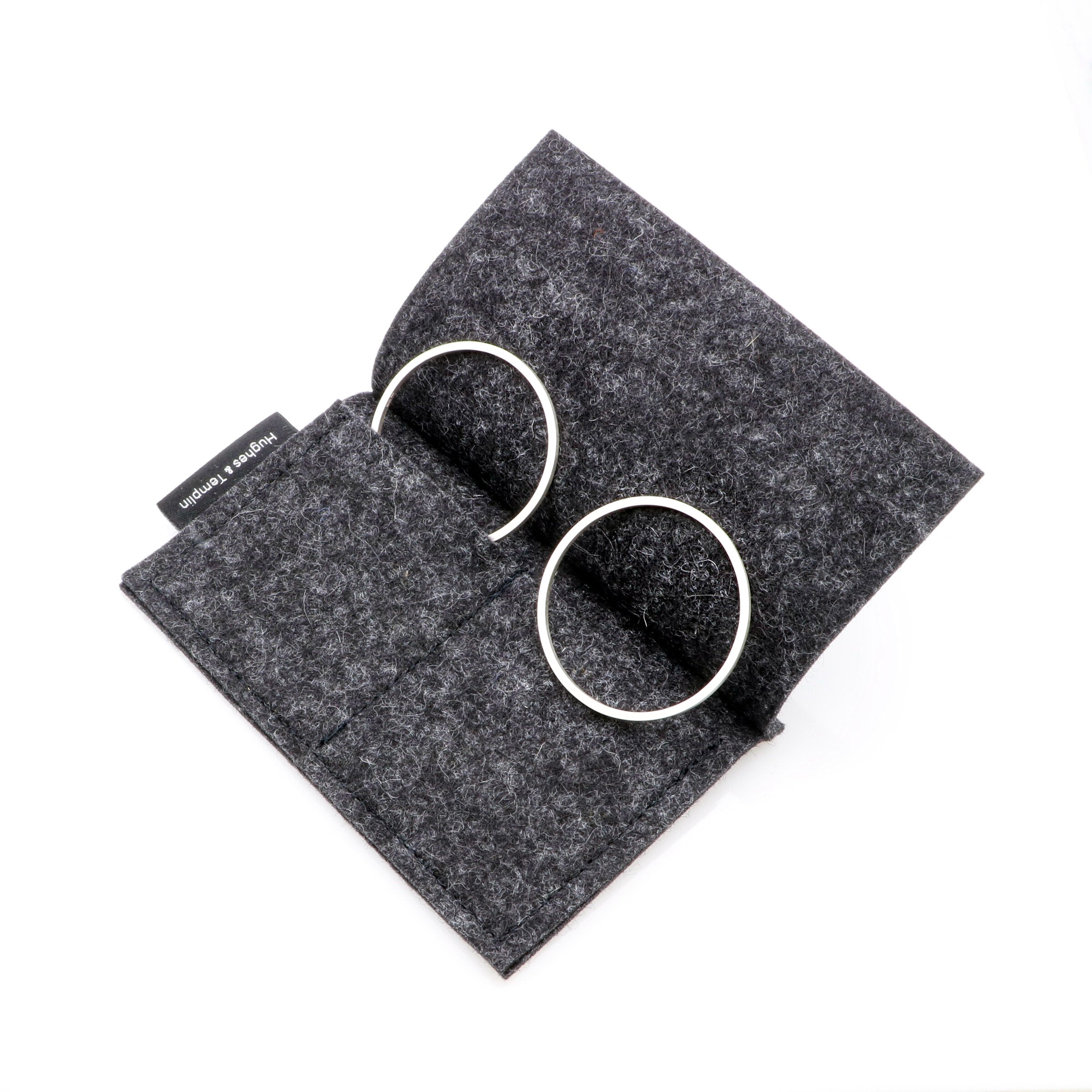 Round Silver Napkin Ring Set