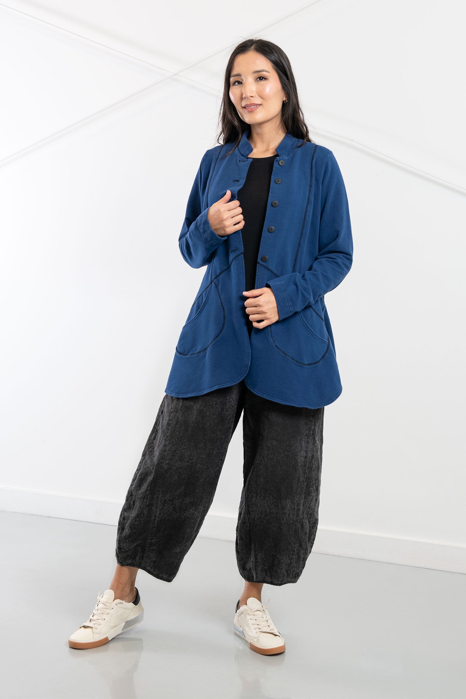 Fleece Peplum Jacket · Artful Home