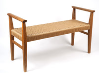 White Oak Danish Cord Bench