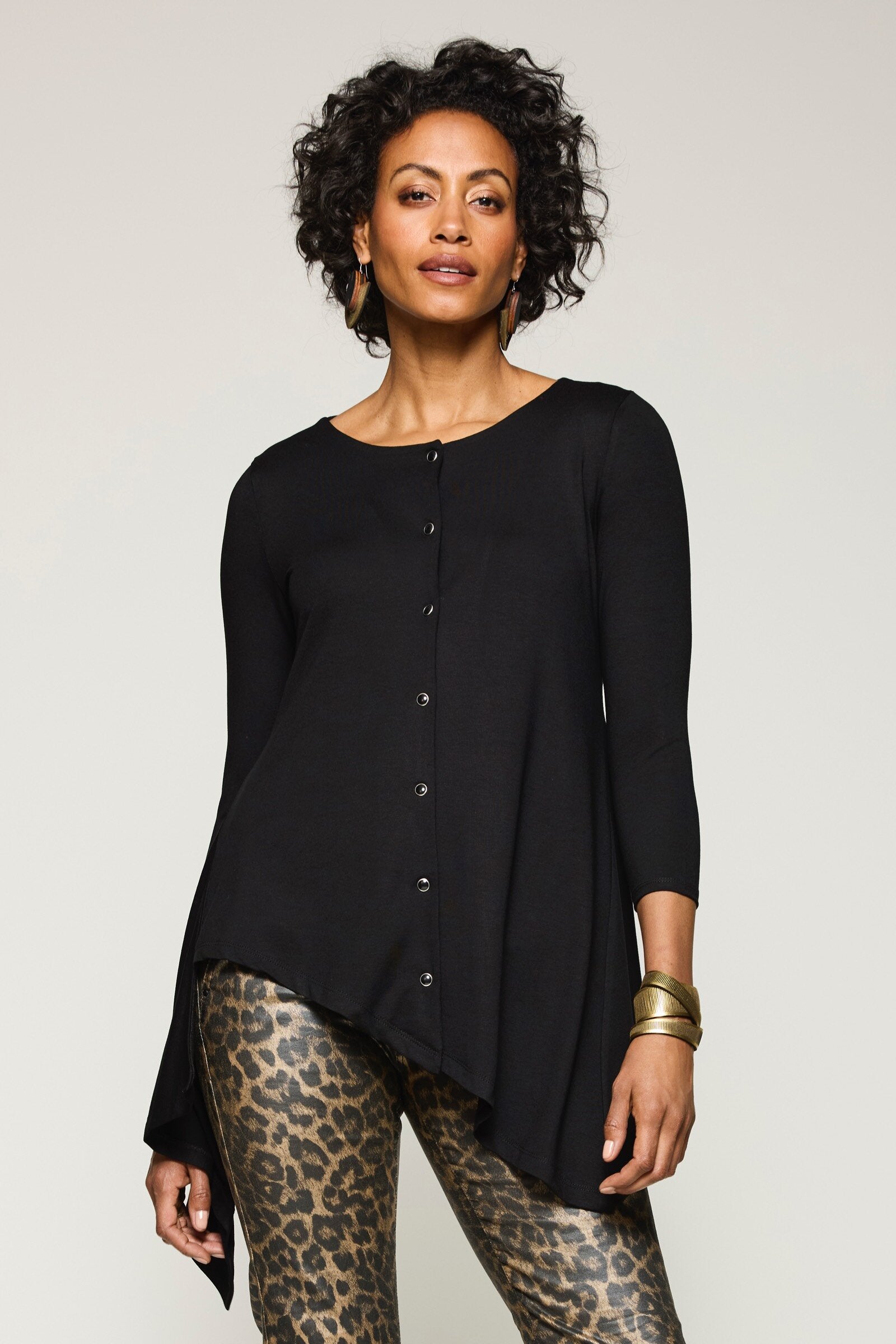 Snap-Front Tunic · Artful Home