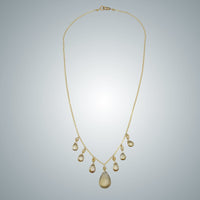 Champagne Quartz & Gold-filled Necklace