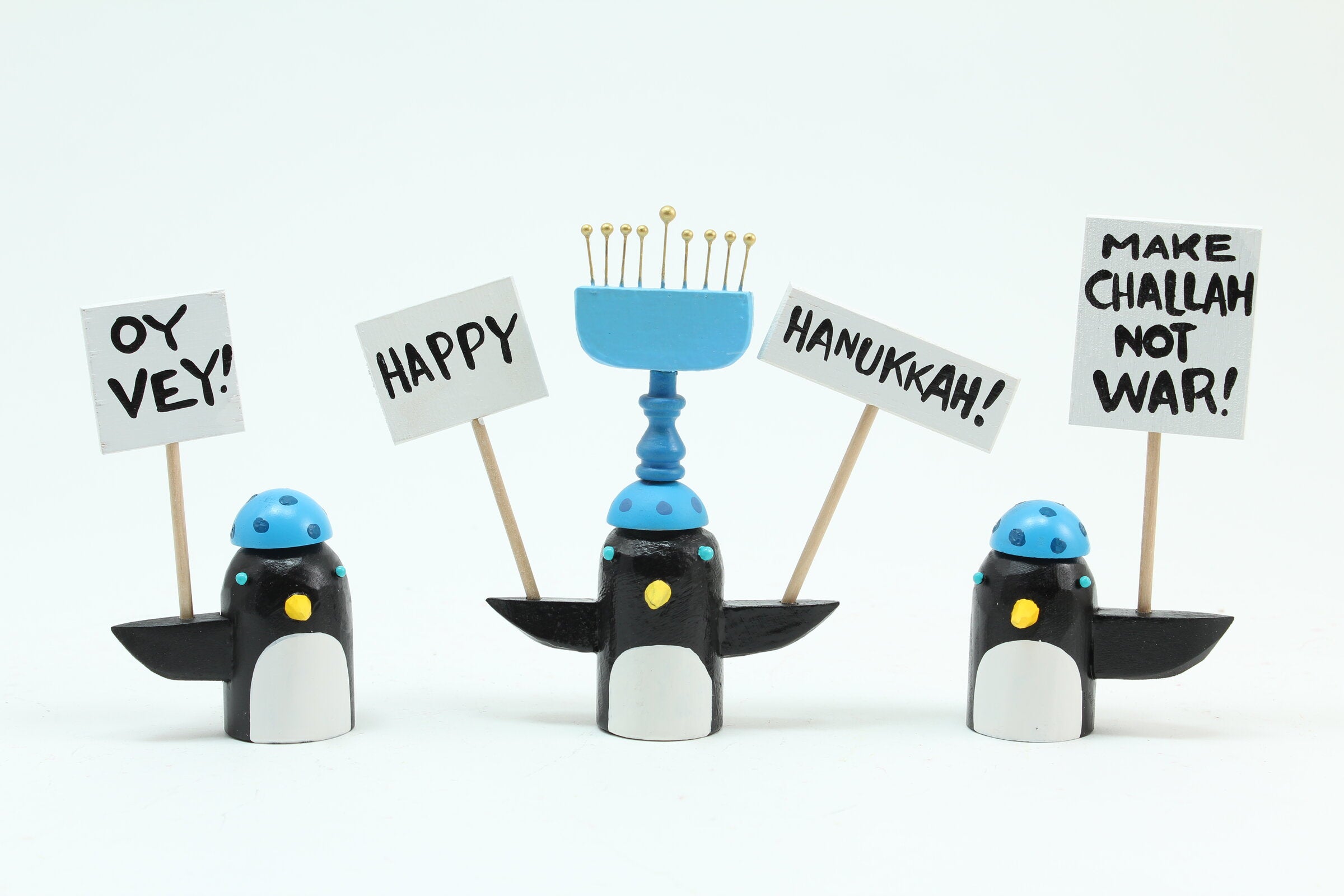 Picketing Yarmulke Penguins