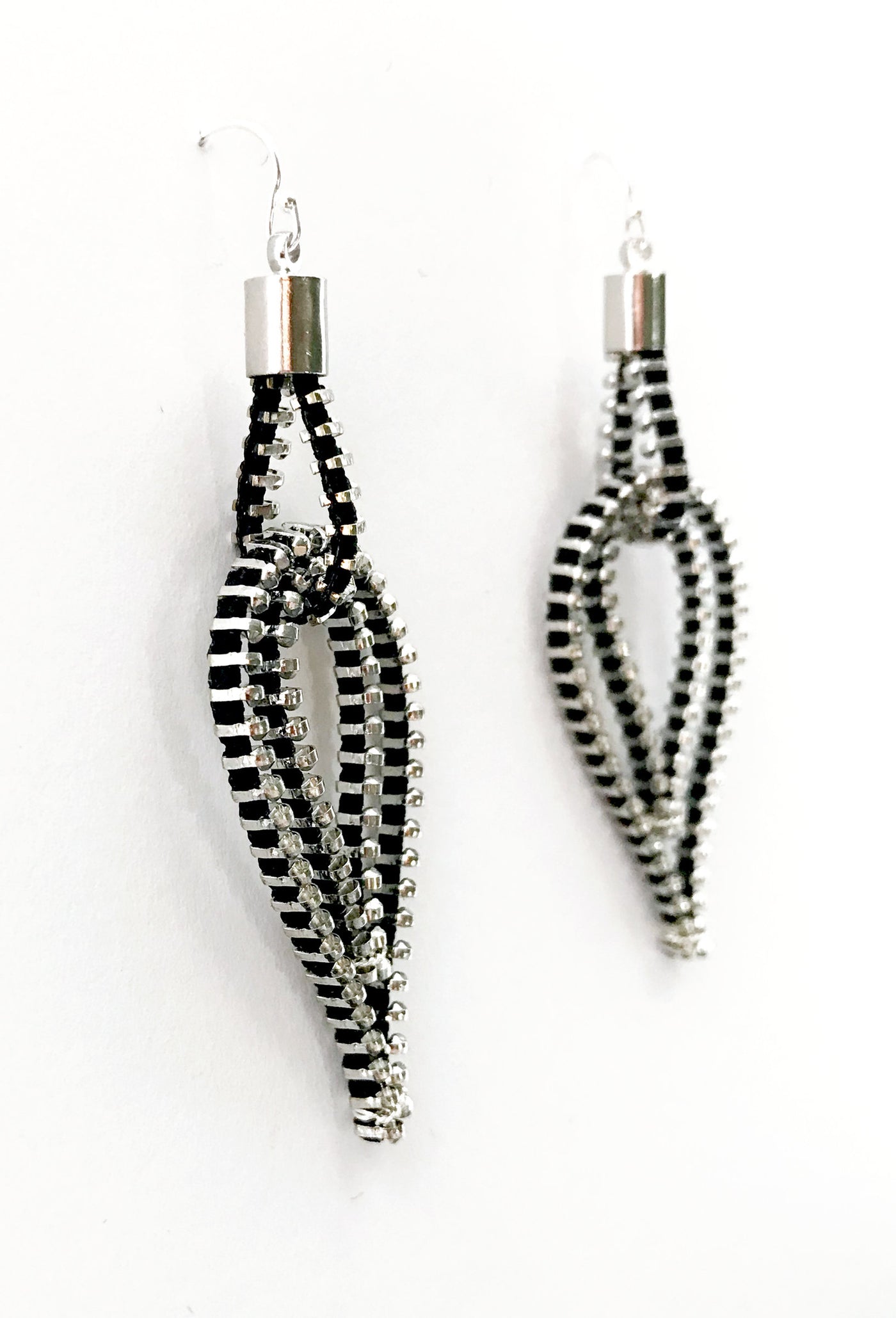 Feather Zipper Earrings