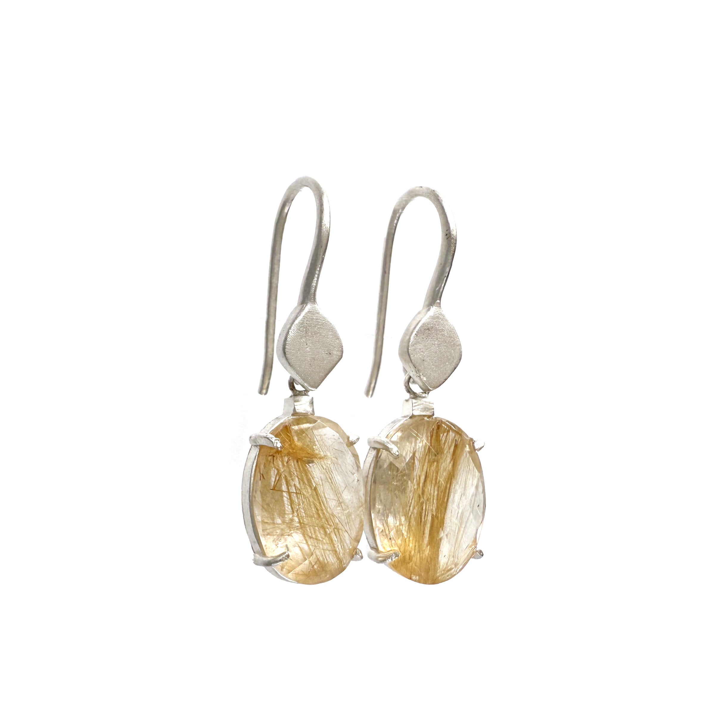 Rutilated Quartz Azores Earrings