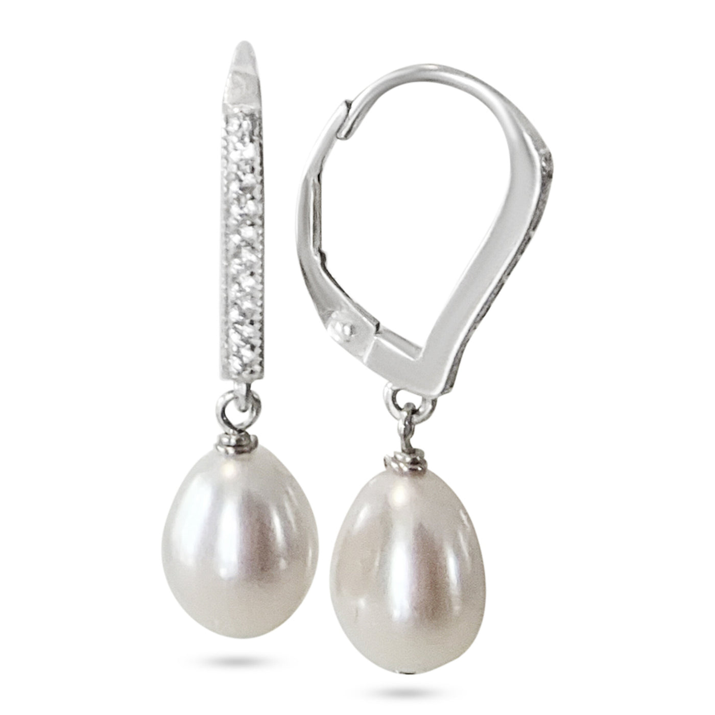 Pearl Pave Earrings