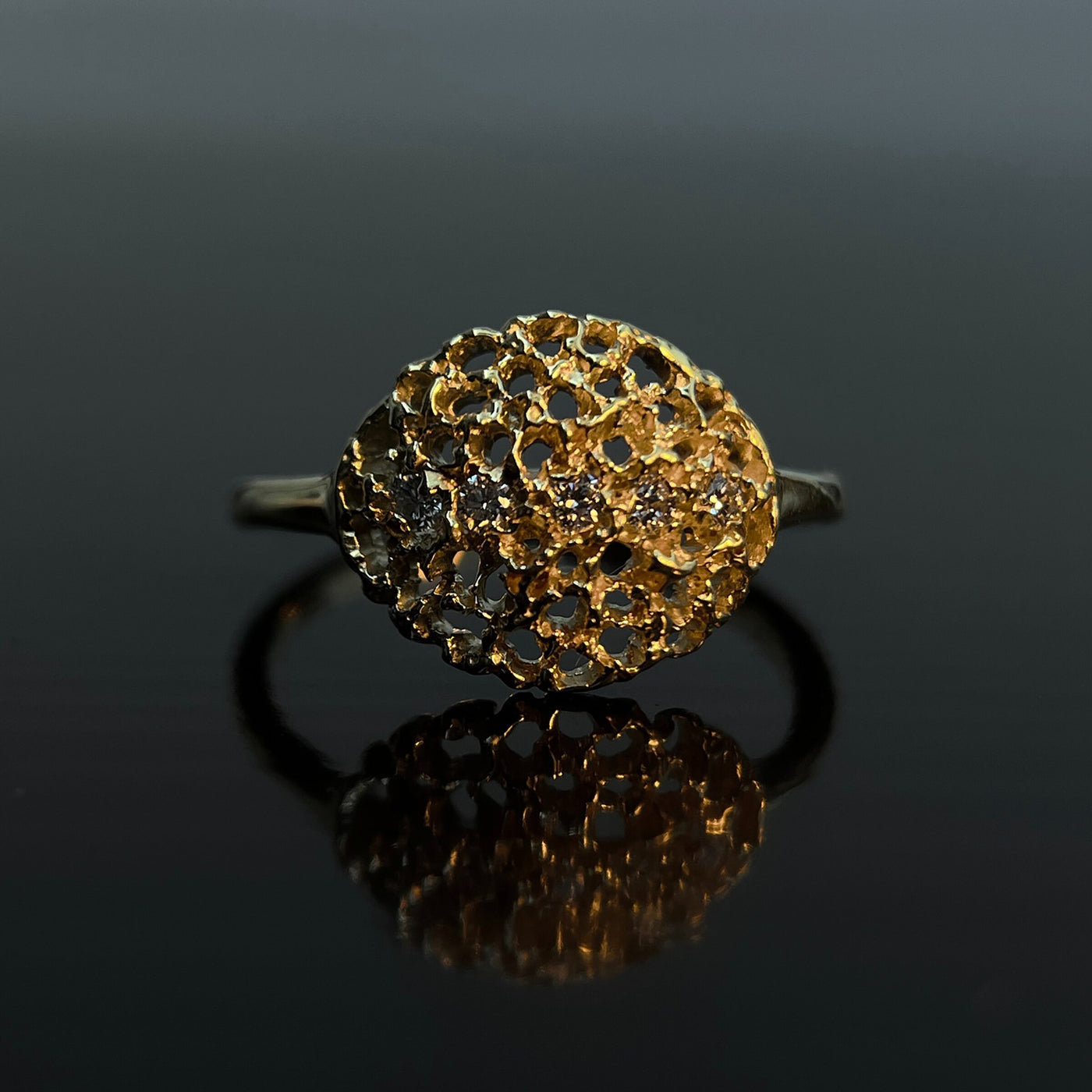 Honeycomb Lace Ring