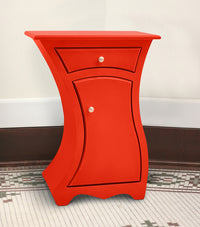 right-handed, desert red paint