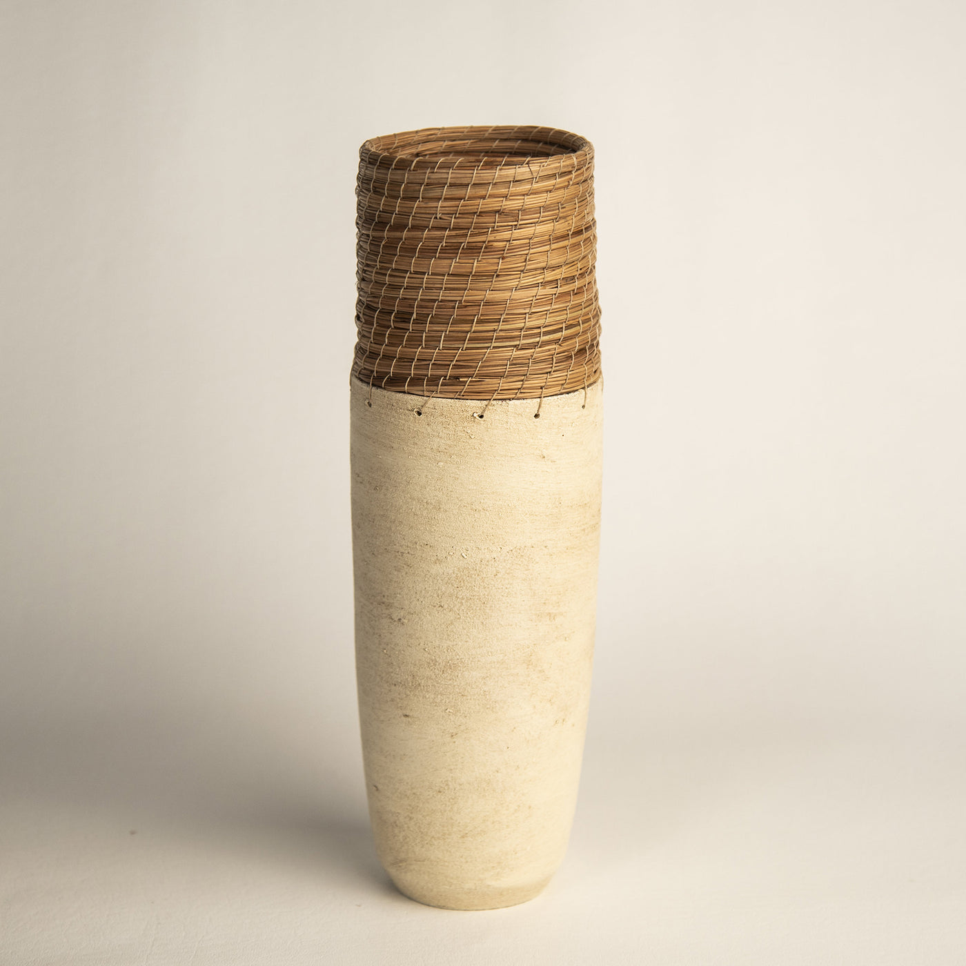 Cream Tower Vessel