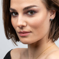 Sugarloaf Hammered Stud Earrings