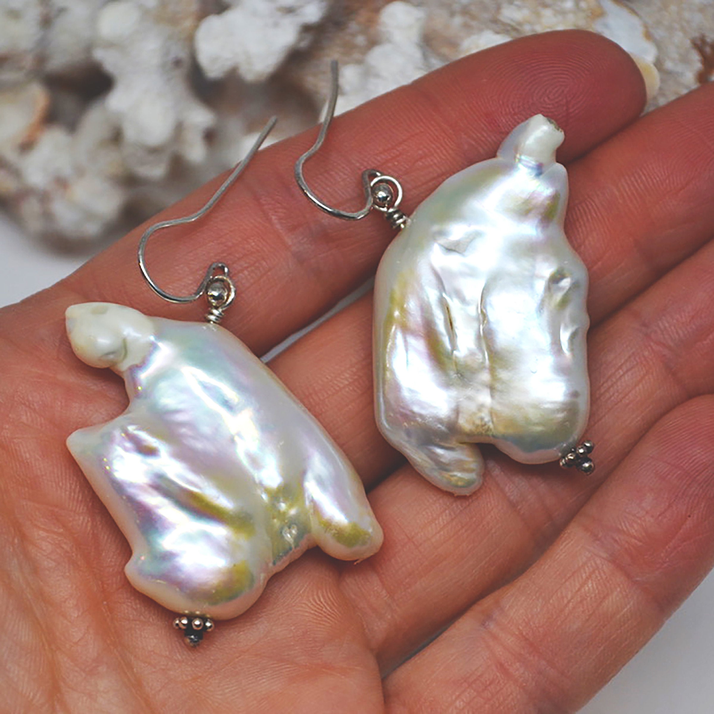 Keshi Pearl Earrings