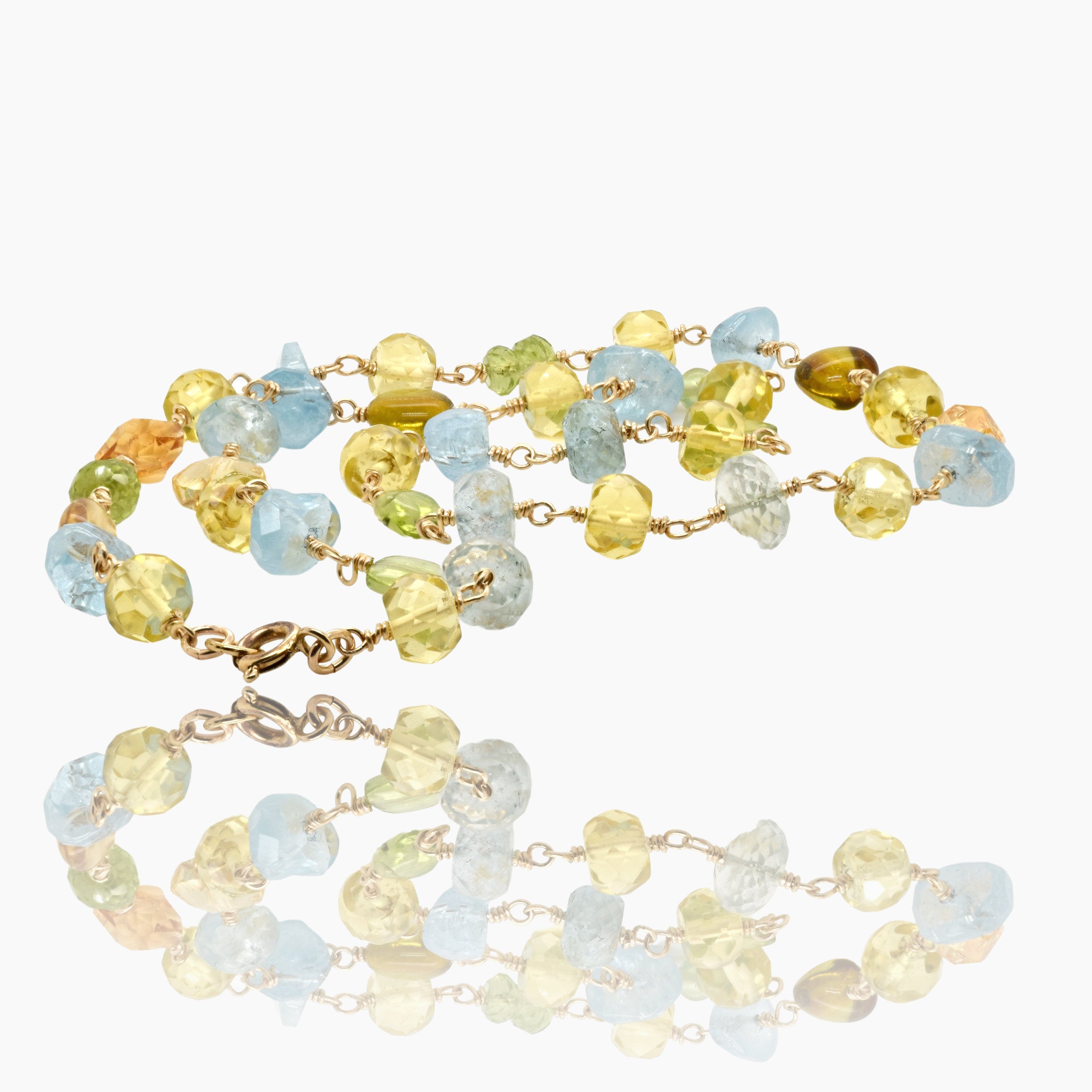 Gold Gem Necklace