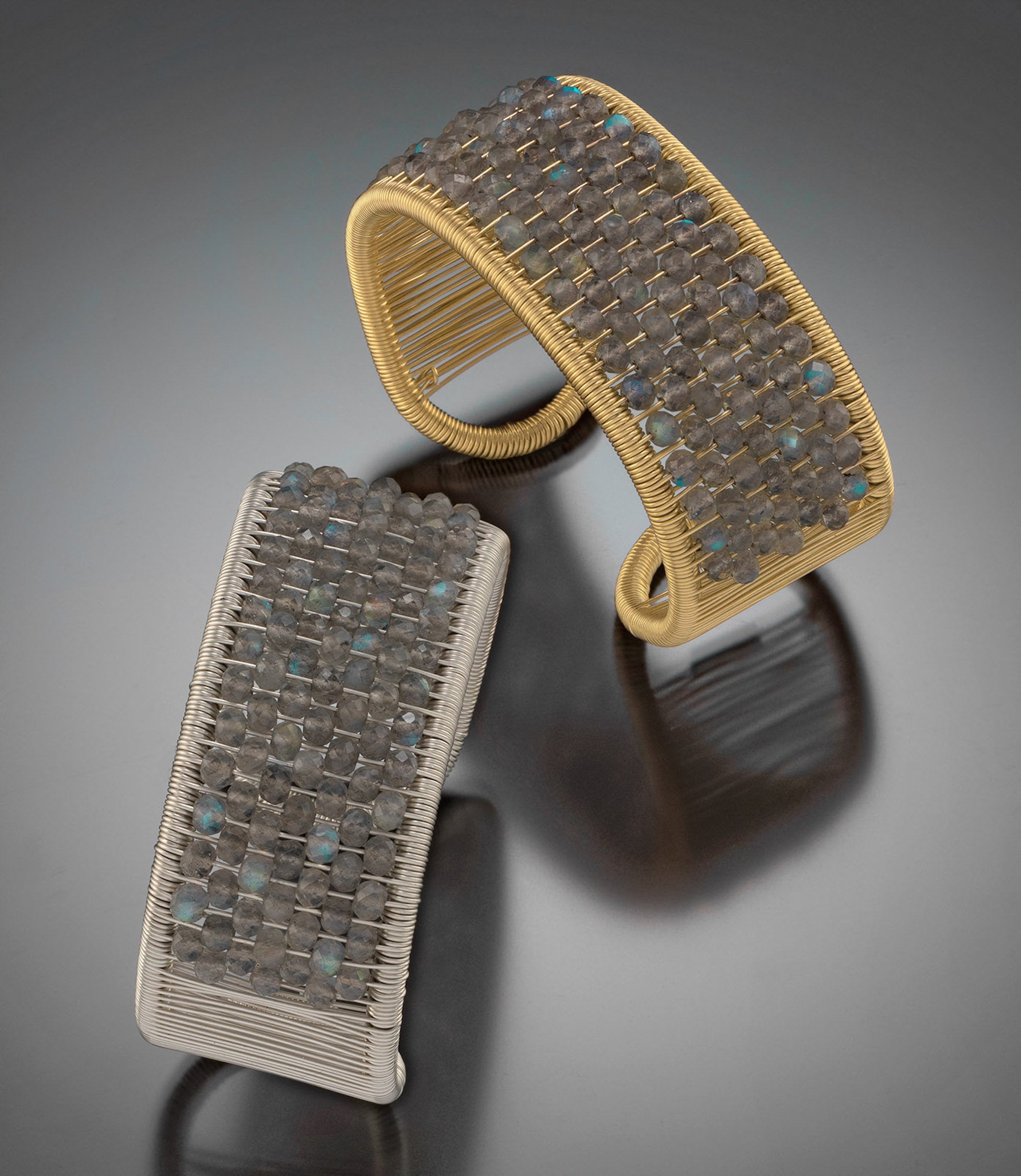 Labradorite Encrusted Cuff