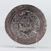 Bronze Platter with Antique Filigree Threads in Center
