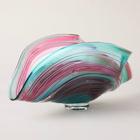 Teal and Purple Folded Bowl