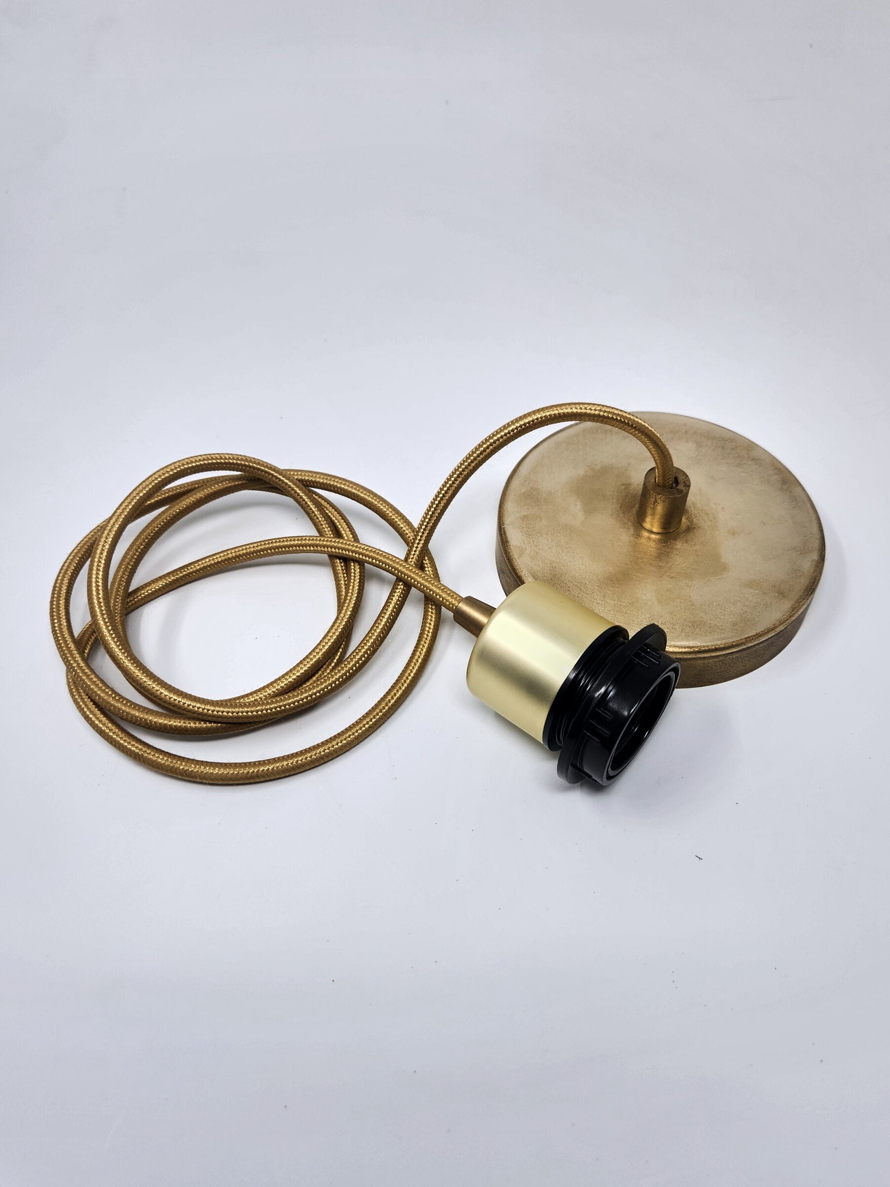 Petal and Line Porcelain Pendant