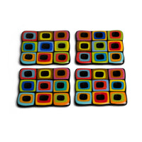 Liquorice Allsorts Style Coaster Set