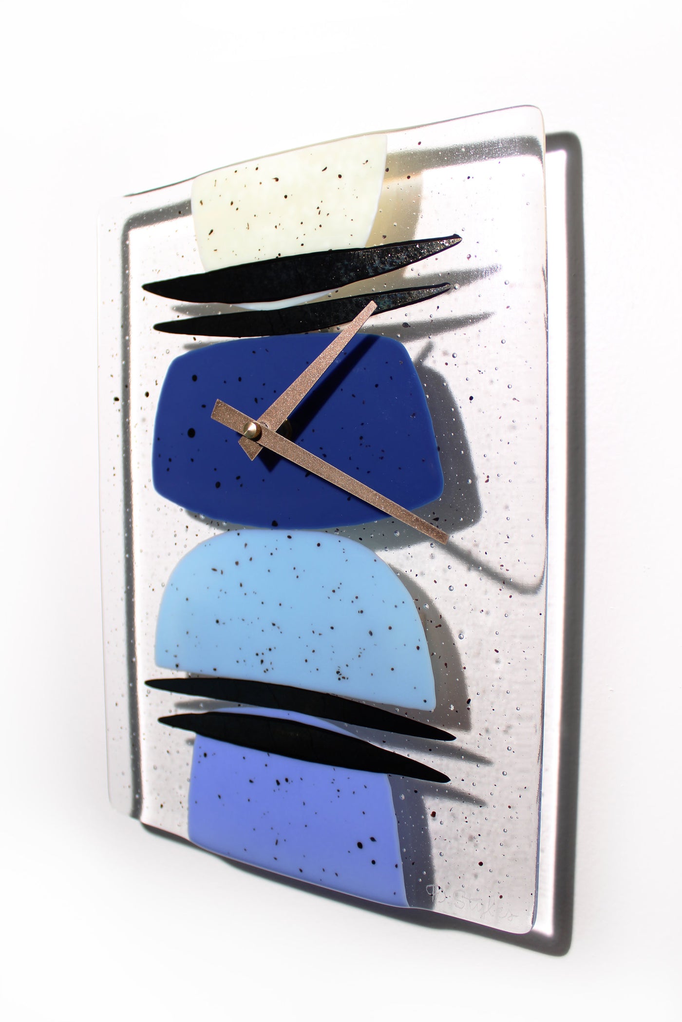 Mirage Fused Glass Clock
