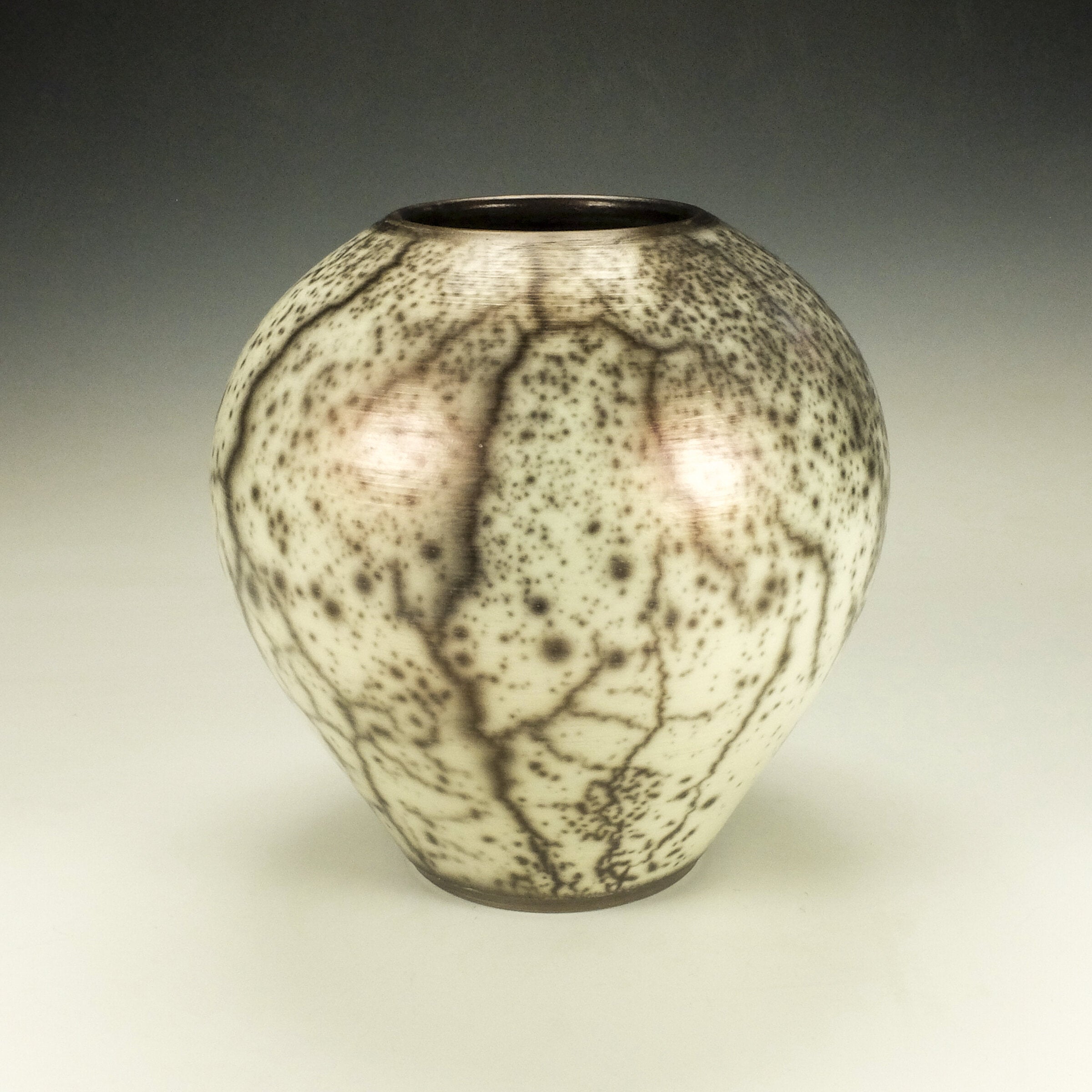 Round Naked Raku Pottery