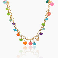 Opal Gold Charm Bracelet