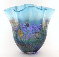 Ultra-Blue Calypso Fan Vase