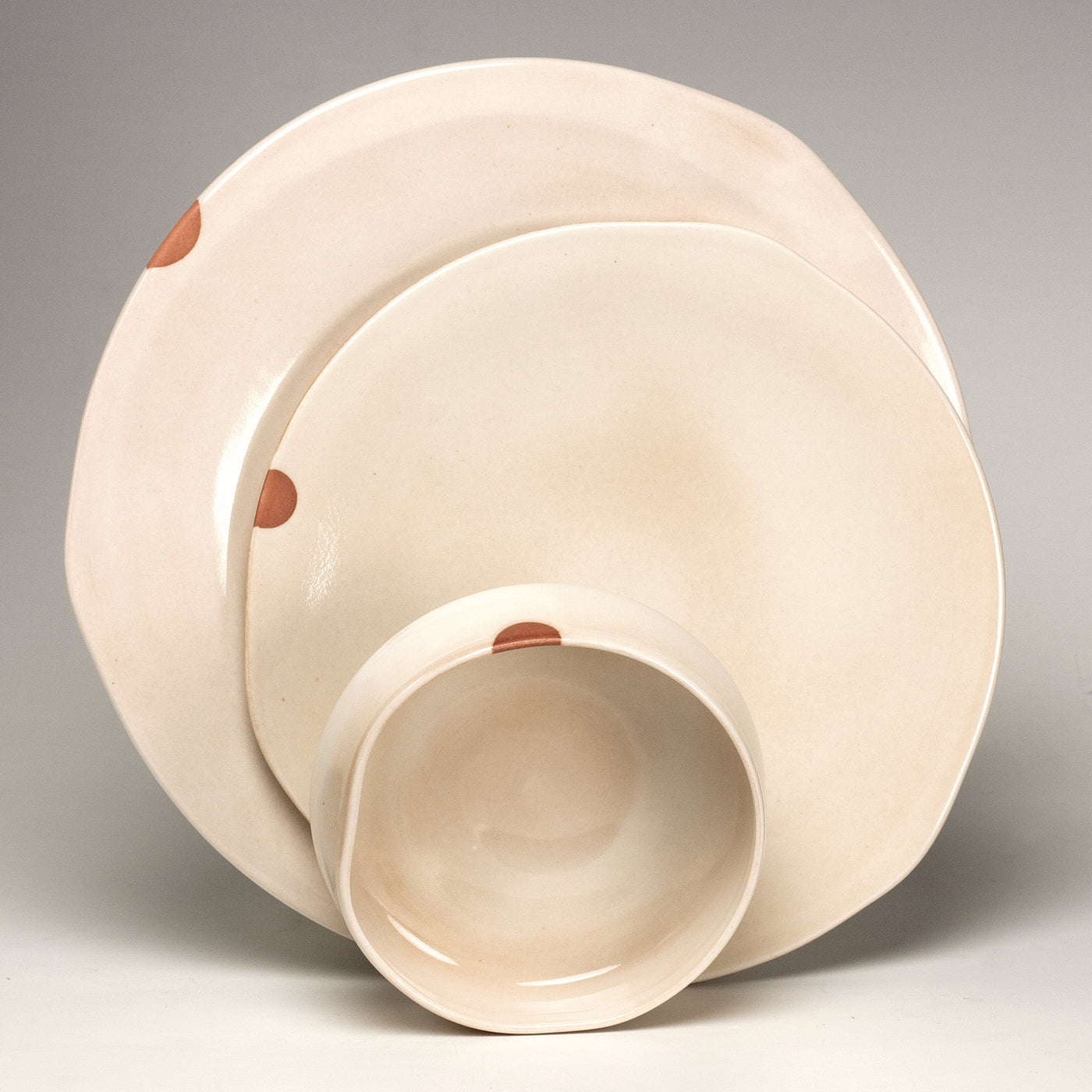 Dinner Set in Fingerprint